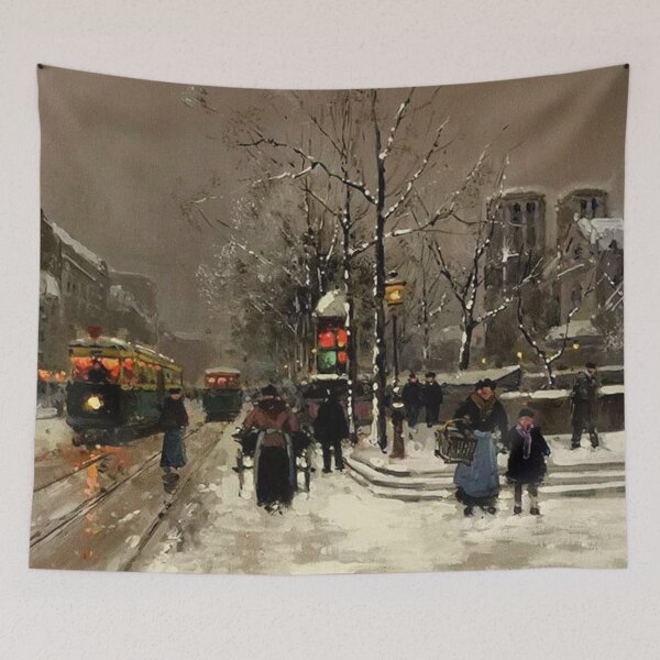 Item preview, Snowy Serenity: A Tranquil Cityscape designed and sold by SweetMySpot.