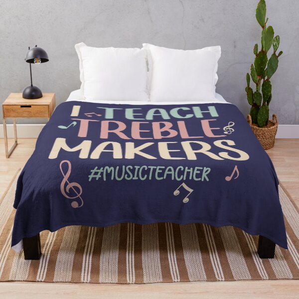 Item preview, I Teach Treble Maker Pun - Music Teacher Quote designed and sold by Primroaddesigns.