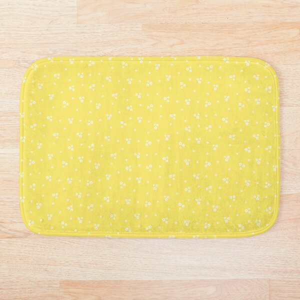 Item preview, Tiny Cream Flowers on Yellow Pattern designed and sold by Calislahn.