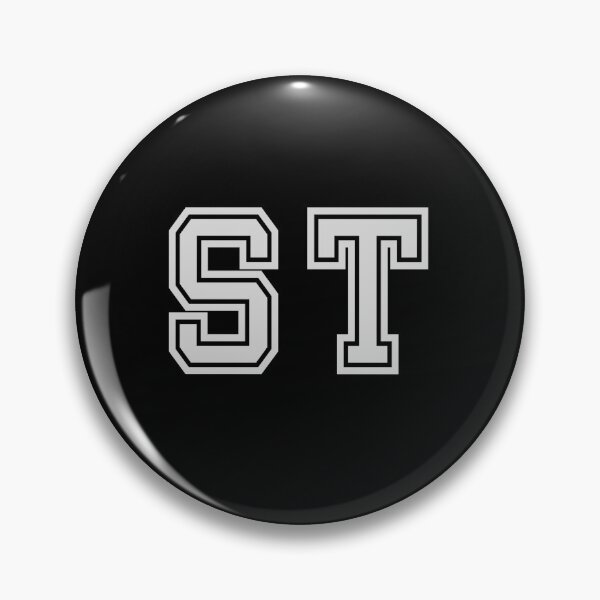 Item preview, S.T. Varsity Initials | Varsity Letters | Black And White | Personalised Gift designed and sold by Avo And Sriracha.
