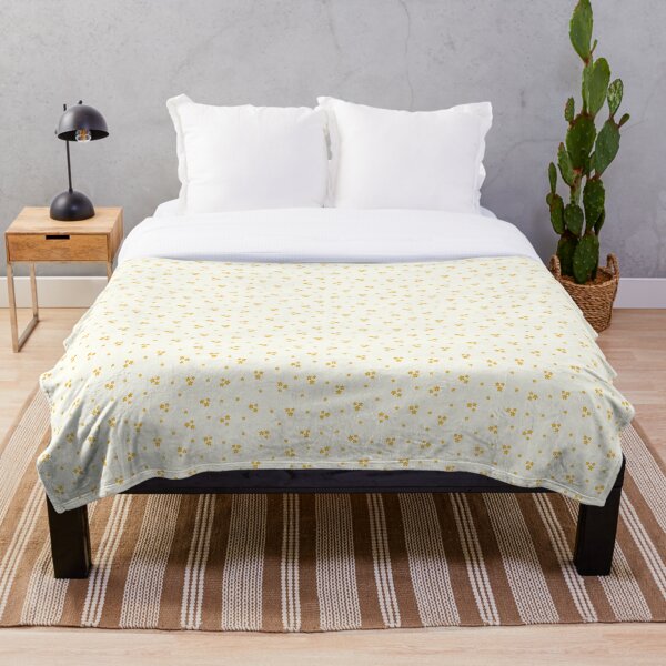 Aperçu de l'œuvre Petites fleurs orange sur motif crème créée et vendue par Calislahn.