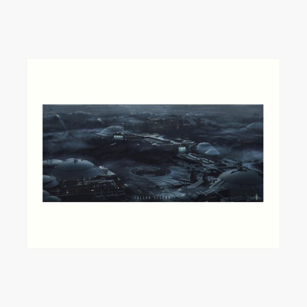 SCIFI military BASE Art Print