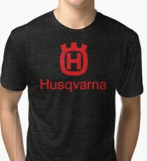 new trending Husqvarna motorcycles motocross logo enduro top selling motor sports racing team unisex t shirt hoodie Tri-blend T-Shirt