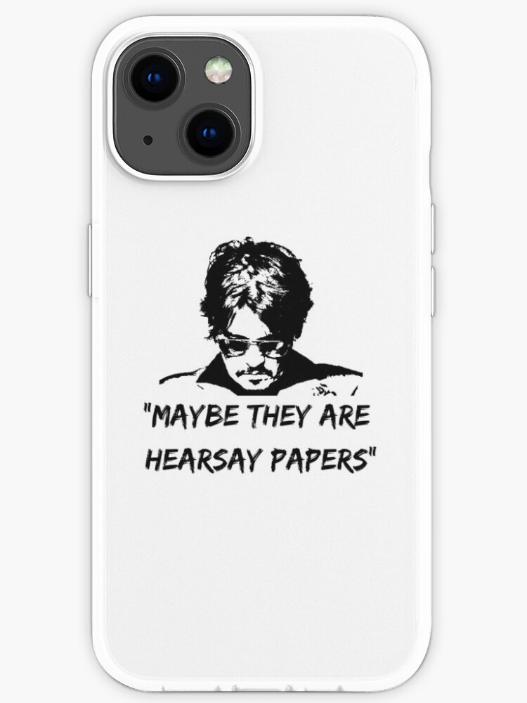 Johnny Depp Quote Jd Justice Trial Supporter Iphone Case For Sale By Onyxblackstudio Redbubble