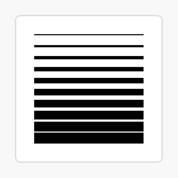 Item preview, Thin to Thick Lines in a Square Graphic (Black) designed and sold by STUDIO-72.