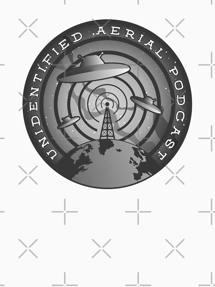 Artwork view, Unidentified Aerial Podcast Logo designed and sold by Dan Zetterström