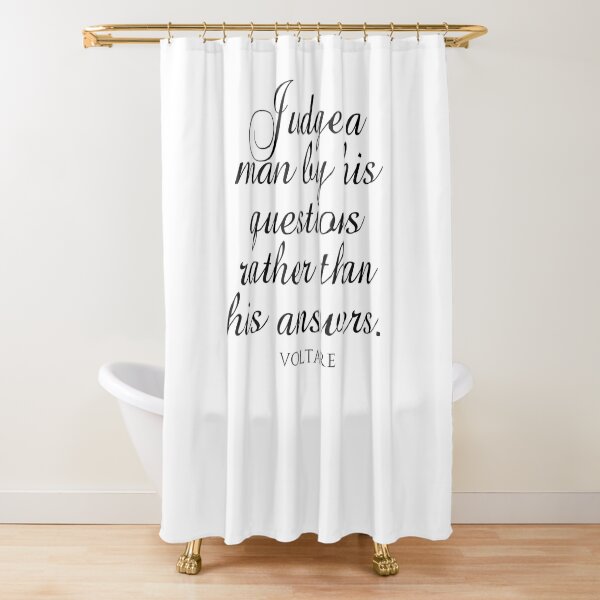 Item preview, Voltaire Quotes - Judge A Man By His Questions Rather Than His Answers - Creativity designed and sold by PhiloJourney.