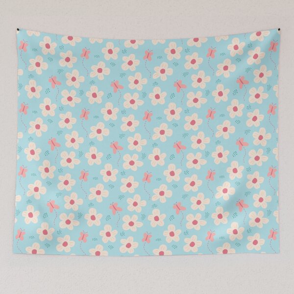Item preview, Spring butterfly- blue designed and sold by zhSurfaceDesign.