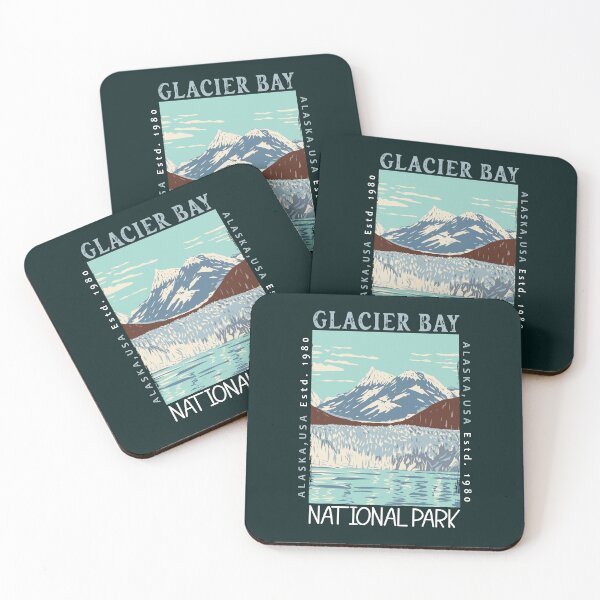 Item preview, Glacier Bay National Park Alaska Distressed designed and sold by KrisSidDesigns.
