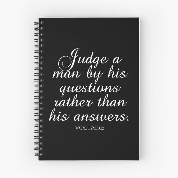 Item preview, Voltaire Quotes - Judge A Man By His Questions Rather Than His Answers - Leadership designed and sold by PhiloJourney.