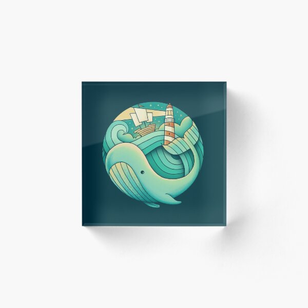 Into the Ocean Acrylic Block