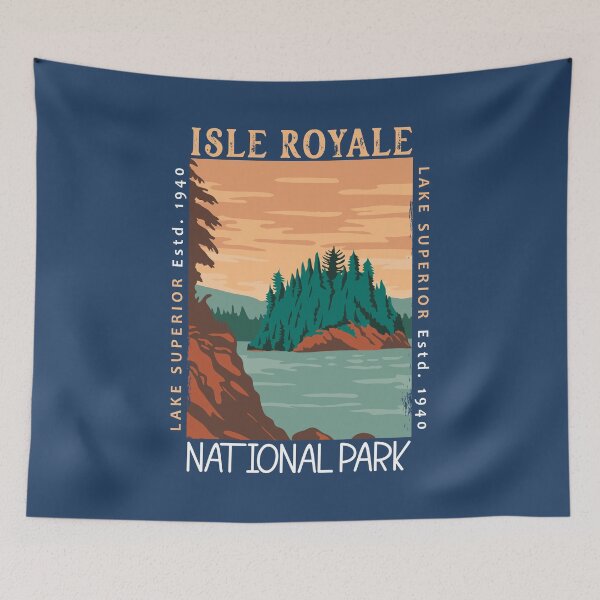 Item preview, Isle Royale National Park Michigan Distressed designed and sold by KrisSidDesigns.