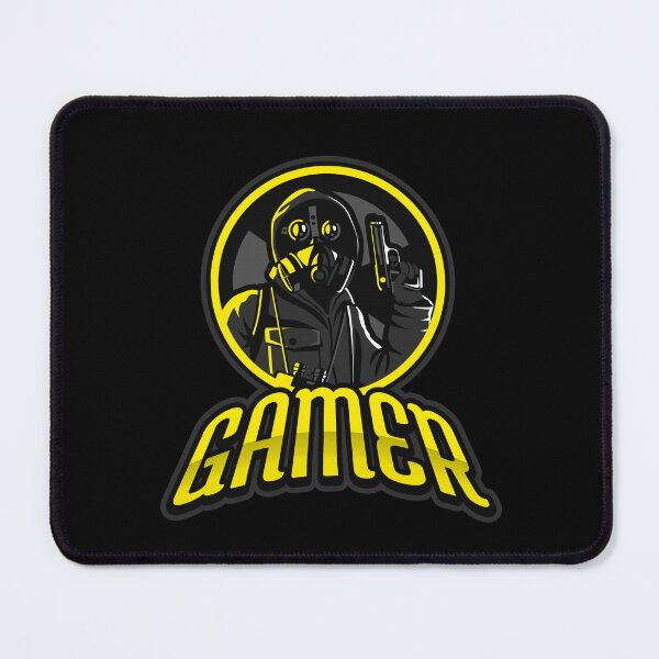 Item preview, Gamer with Gunman wearing Respirator Mask designed and sold by PRIVARSHU.