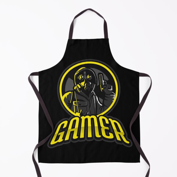 Item preview, Gamer with Gunman wearing Respirator Mask designed and sold by PRIVARSHU.