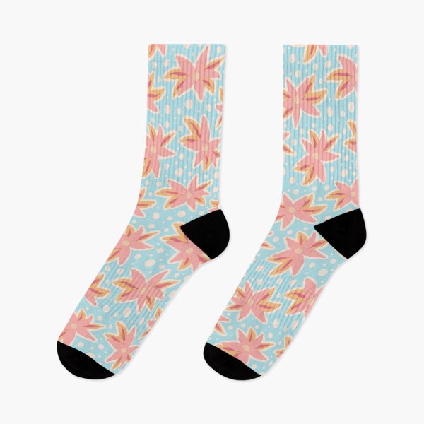 Item preview, Flower burst - light blue  designed and sold by zhSurfaceDesign.