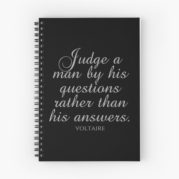 Item preview, Voltaire Quotes - Judge A Man By His Questions Rather Than His Answers - Leadership designed and sold by PhiloJourney.