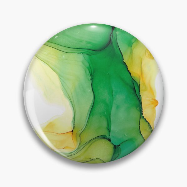 Item preview, Green Gold and Turquoise Flow 42722 Modern Abstract painting by Herzart designed and sold by herzart.