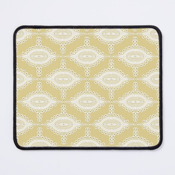 Item preview, Pastel Yellow & White Damask Ornamental designed and sold by prirajdesigns.