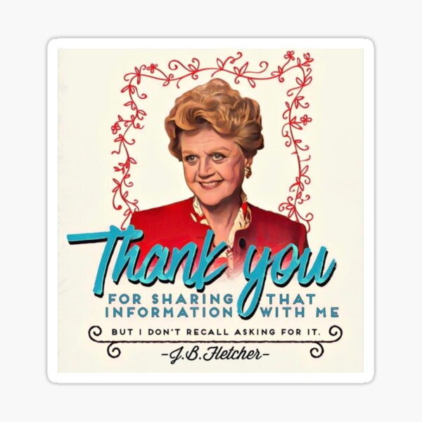 Vista previa del artículo con la obra «Jessica Fletcher no necesita tu opinión», diseñado y vendido por PrettyLittlePod.