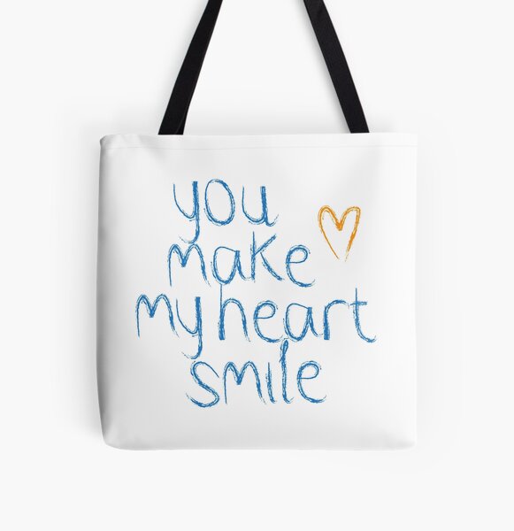 You make my heart smile Bag