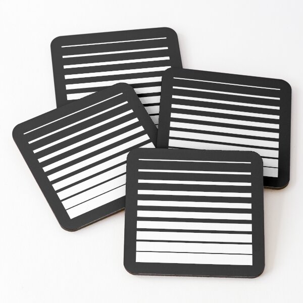 Item preview, Thin to Thick Lines in a Square Graphic (White) designed and sold by STUDIO-72.