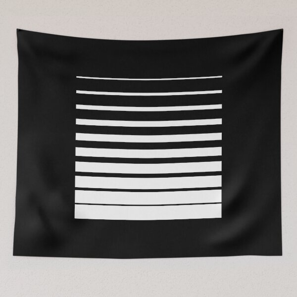 Item preview, Thin to Thick Lines in a Square Graphic (White) designed and sold by STUDIO-72.