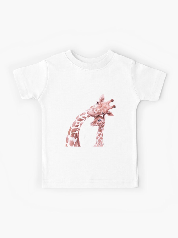 Giraffe Mother And Baby T-Shirt