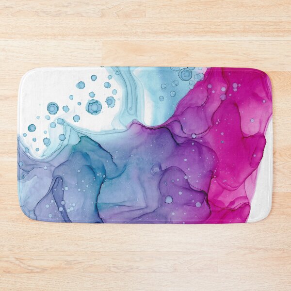 Item preview, Pink, Purple, and blue Abstract 42722 Modern Alcohol Ink painting by Herzart designed and sold by herzart.