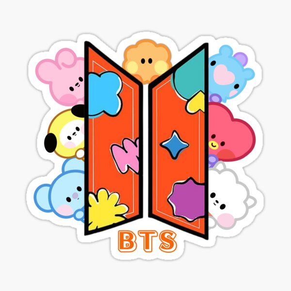 Cute Kawaii Baby BTS BT21 Character Minini PTD Sticker