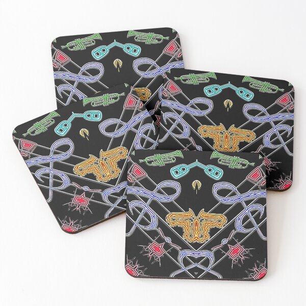 Item preview,   FUNNY ABSTRACT MUSIC INSTRUMENTS PATTERN - JAZZ CLASSIC INSTRUMENTS ORCHESTRA 5. designed and sold by Ralek.