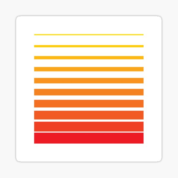 Item preview, Thin to Thick Lines in a Square Graphic (Orange) designed and sold by STUDIO-72.