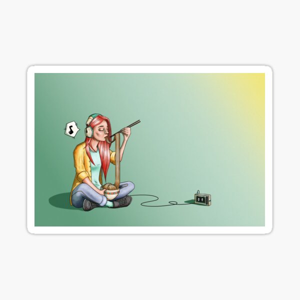 Noodles & Tunes Sticker