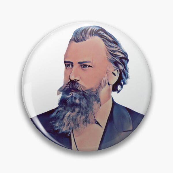 Item preview, Johannes Brahms painting designed and sold by Musicianst0re.