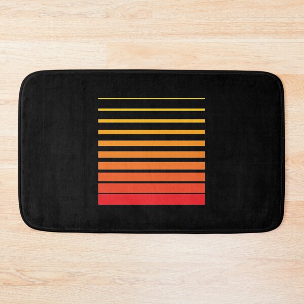 Item preview, Thin to Thick Lines in a Square Graphic (Orange on Black) designed and sold by STUDIO-72.