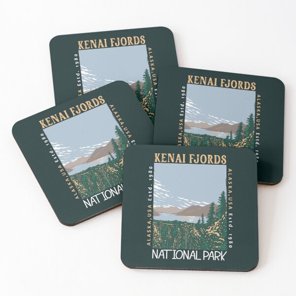 Item preview, Kenai Fjords National Park Alaska Distressed designed and sold by KrisSidDesigns.
