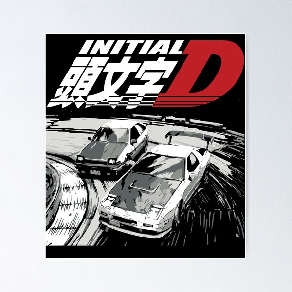 Artikel-Vorschau von Initial D - Drift Racing Tandems Toyota Corolla AE86 Sprinter Trueno gegen FC rx-7, designt und verkauft von cowtownCOWBOY.