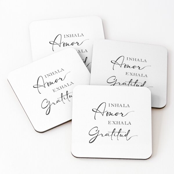 Item preview, Inhala Amor Exhala Gratitud, Spanish Quote designed and sold by Aryam Quotes.