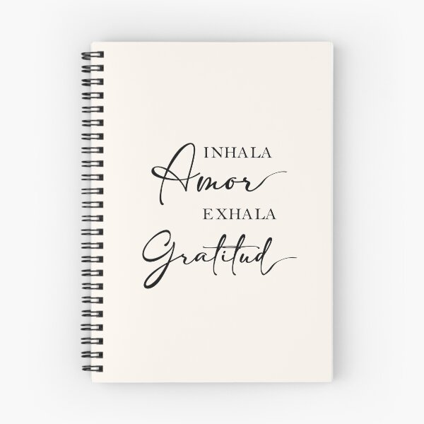 Item preview, Inhala Amor Exhala Gratitud, Spanish Quote designed and sold by Aryam Quotes.