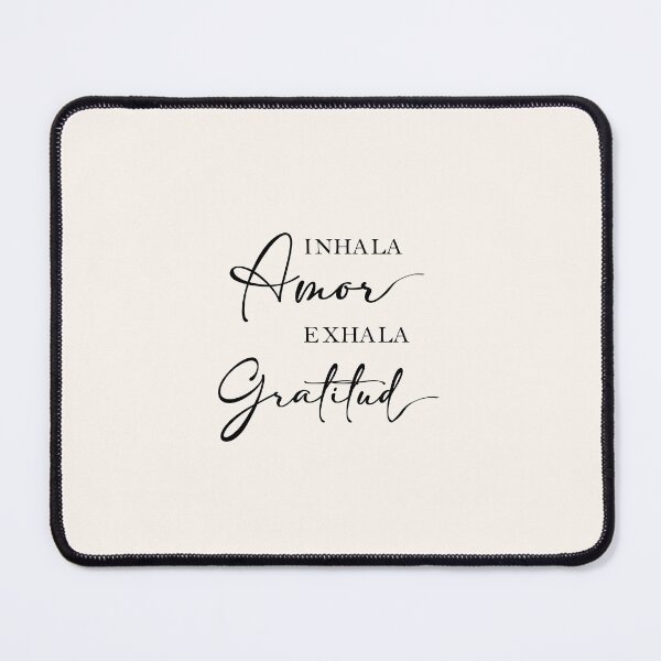 Item preview, Inhala Amor Exhala Gratitud, Spanish Quote designed and sold by Aryam Quotes.