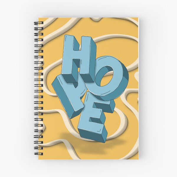 Item preview, Hope Letras 3D azul sobre amarillo designed and sold by borderland.