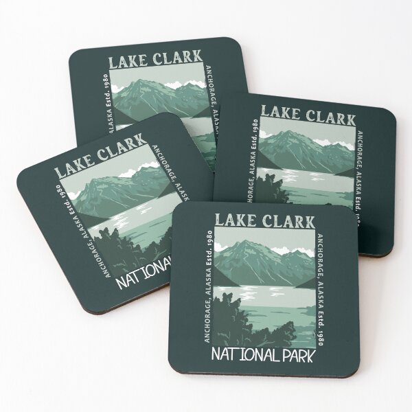 Item preview, Lake Clark National Park Anchorage Alaska Distressed designed and sold by KrisSidDesigns.