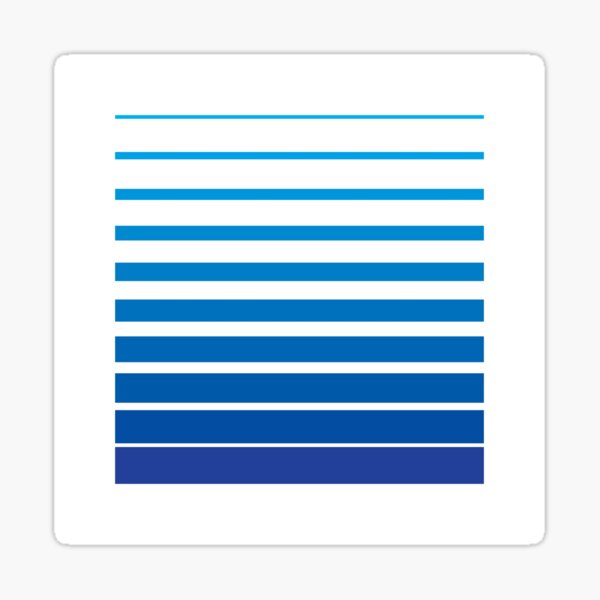 Item preview, Thin to Thick Lines in a Square Graphic (Blue) designed and sold by STUDIO-72.