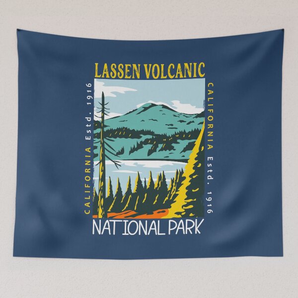 Item preview, Lassen Volcanic National Park California Distressed designed and sold by KrisSidDesigns.