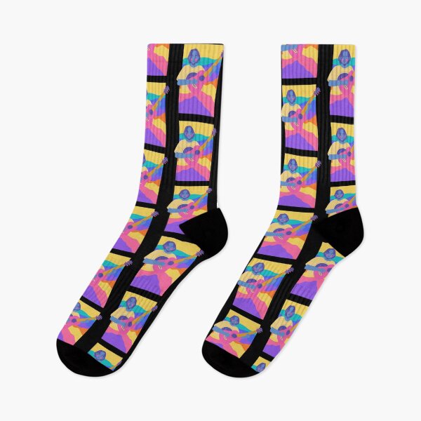 Item preview, Cool Neon Colourful Girl Guitarist Art For Music Lovers And Musicians designed and sold by Funwithmusic.