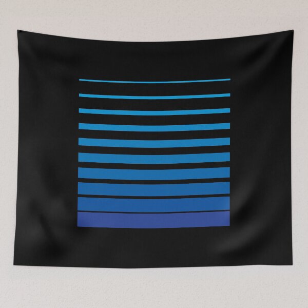 Item preview, Thin to Thick Lines in a Square Graphic (Blue on Black) designed and sold by STUDIO-72.