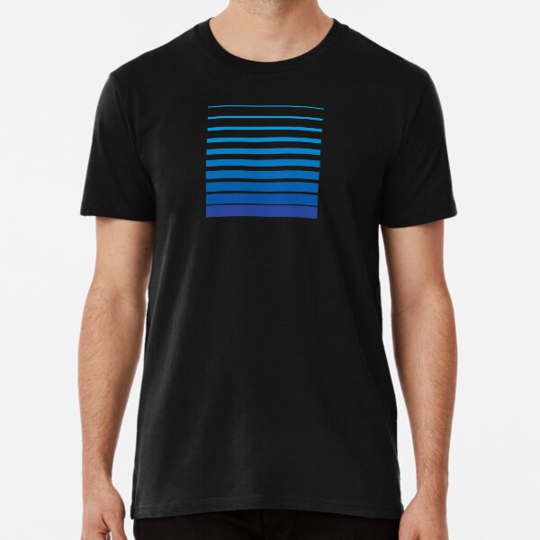 Item preview, Thin to Thick Lines in a Square Graphic (Blue on Black) designed and sold by STUDIO-72.