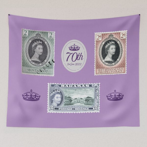 Item preview, Queen Elizabeth II coronation stamps designed and sold by PincGeneral.