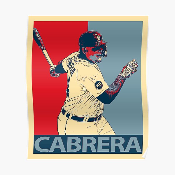 MLB Detroit Tigers - Miguel Cabrera 16 Wall Poster, 22.375 x 34, Framed