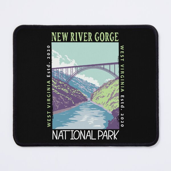 Item preview, New River Gorge National Park West Virginia Distressed designed and sold by KrisSidDesigns.