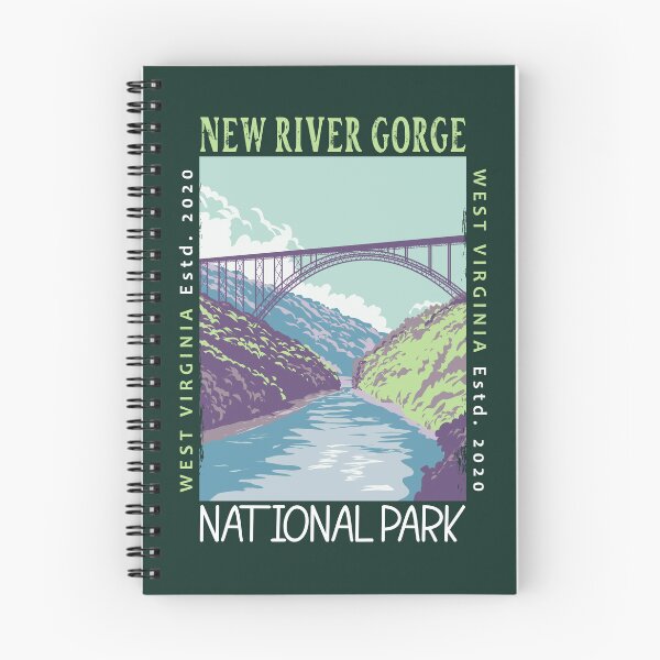 Item preview, New River Gorge National Park West Virginia Distressed designed and sold by KrisSidDesigns.